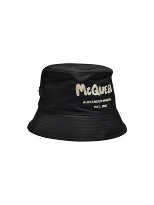 Czarny kapelusz Alexander Mcqueen