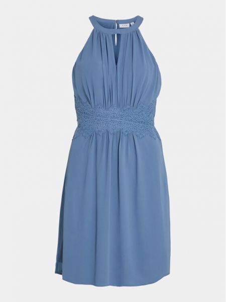 Κοκτέιλ φόρεμα Vila μπλε