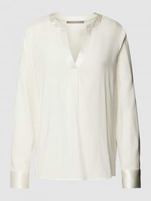Bluzka w jednolitym kolorze z dekoltem w serek (the Mercer) N.y. biała