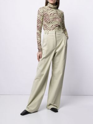 Pantalones de cintura alta bootcut Proenza Schouler White Label blanco