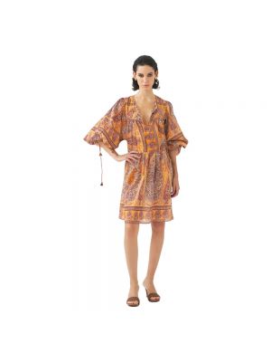 Sukienka mini Antik Batik pomarańczowa