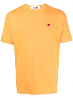 T-shirt mit rundem ausschnitt Comme Des Garçons Play gelb