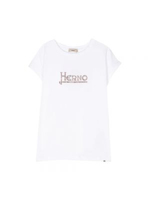Koszulka z ćwiekami Herno biała