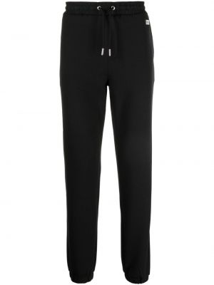 Βαμβακερό αθλητικό παντελόνι Karl Lagerfeld μαύρο