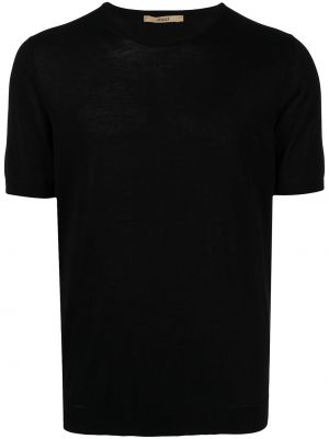 Camiseta slim fit manga corta Nuur negro