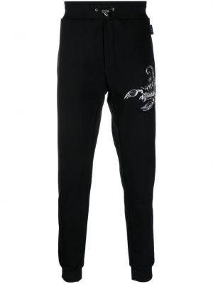 Pantalon de joggings avec applique Philipp Plein noir