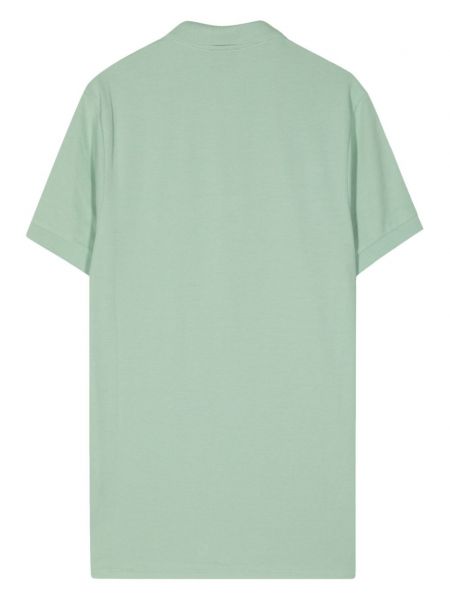 Medvilninis siuvinėtas polo marškinėliai su zebro raštu Ps Paul Smith žalia