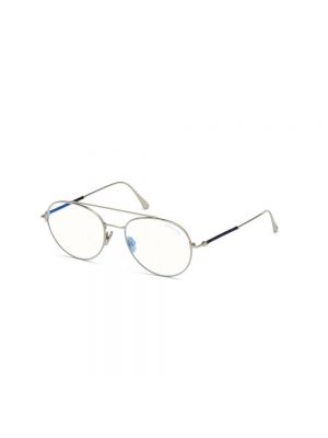 Okulary Tom Ford srebrne