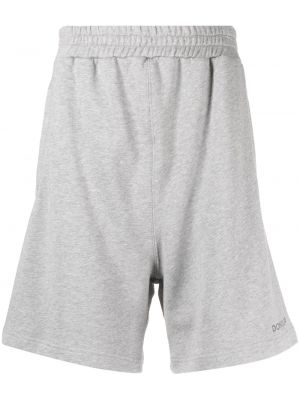 Shorts de sport en coton à imprimé Dondup gris