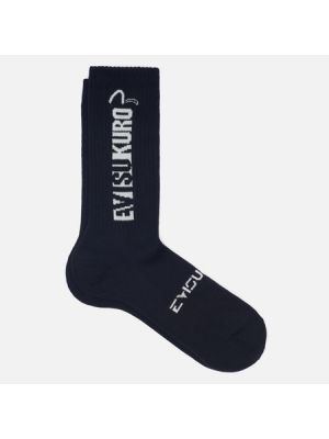 Носки Evisu Evisukuro Multi Logo Long, EU чёрный