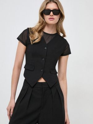 Чорна однотонна блуза Karl Lagerfeld