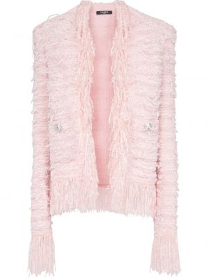 Frynser lang blazer Balmain rosa