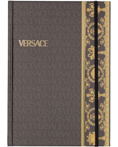 Czarny szlafrok Versace