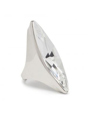 Křišťálový prsten Alexander Mcqueen stříbrný