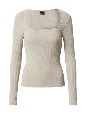 Пуловер Gina Tricot бежово