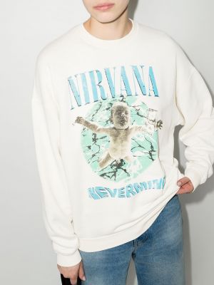 Sweatshirt mit print R13 weiß