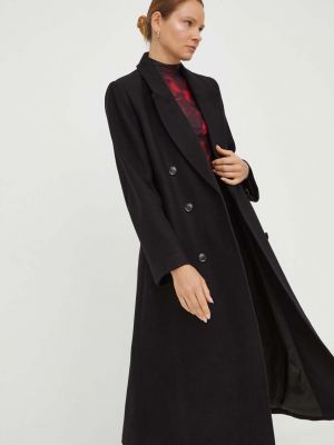 Черное шерстяное пальто Gestuz