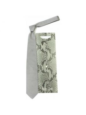 Однотонный галстук Roberto Cavalli серый