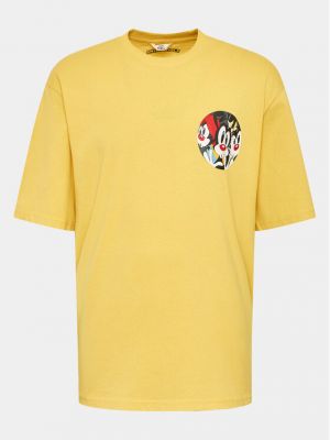 Laza szabású póló Redefined Rebel sárga