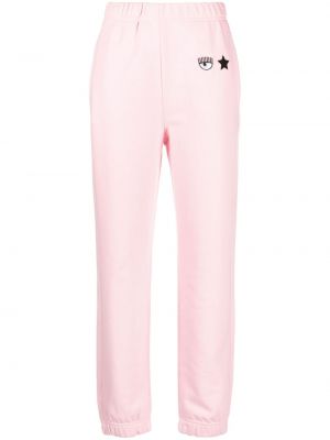 Спортни панталони Chiara Ferragni розово