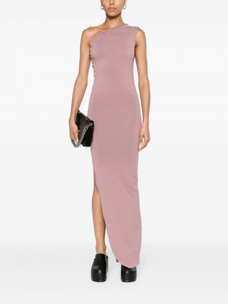 Sukienka długa asymetryczna Rick Owens różowa