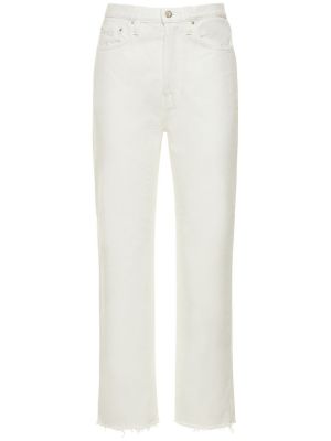 Bavlněné džíny Totême bílé