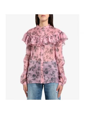 Camisa de seda de flores con estampado Philosophy Di Lorenzo Serafini rosa