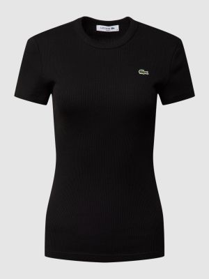 Koszulka bawełniana Lacoste Sport czarna
