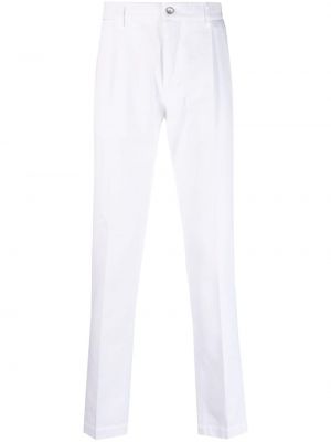Bavlnené nohavice Peserico biela