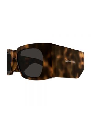 Okulary przeciwsłoneczne oversize skórzane klasyczne Saint Laurent