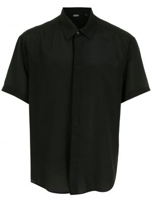 Hemd mit geknöpfter Handred schwarz