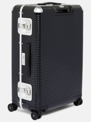 Kostkovaný kufr Fpm Milano černý