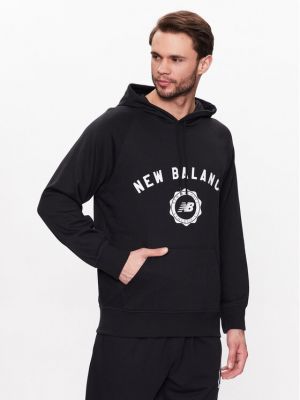 Relaxed fit sportinis džemperis New Balance juoda