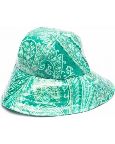Cappello con stampa paisley Etro verde