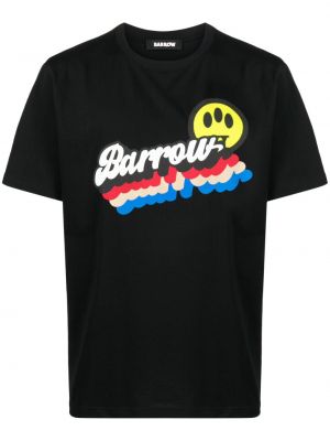 T-shirt aus baumwoll mit print Barrow schwarz