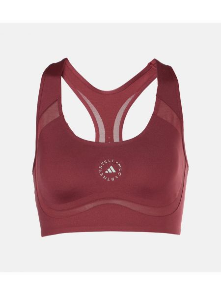 Spor dalları sütyen Adidas By Stella Mccartney kırmızı