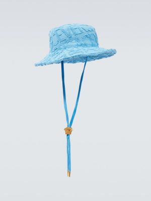 Bombažna kapa Versace modra