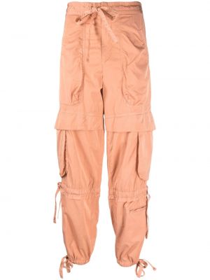 Памучни карго панталони Isabel Marant розово