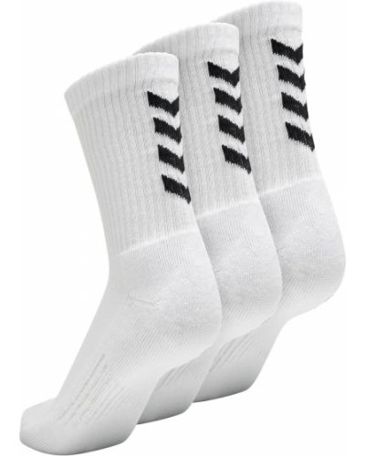 Hummel Športové ponožky  biela / čierna