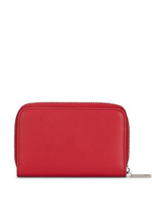 Kožená peněženka Dolce & Gabbana červená
