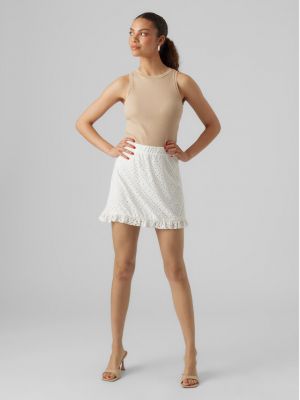 Mini suknja Vero Moda bijela