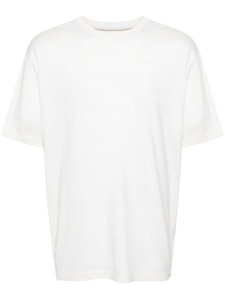 Tricou din cașmir tricotate Extreme Cashmere alb