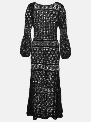 Длинное платье Anna Kosturova черное