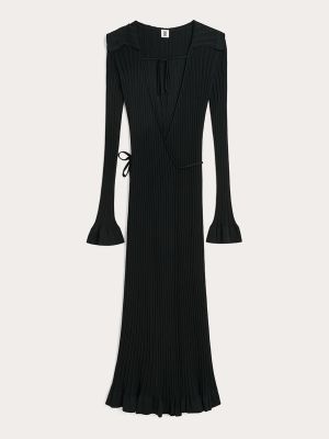 Vestido largo de algodón By Malene Birger negro
