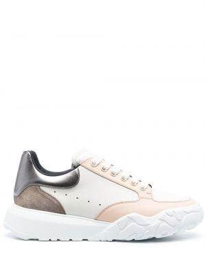 Lær sneakers Alexander Mcqueen hvit