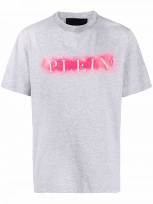 Camiseta con estampado Philipp Plein gris