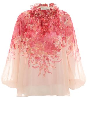 Блузка Zimmermann розовая