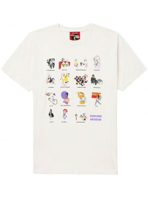 Bavlněné tričko s potiskem Kidsuper bílé