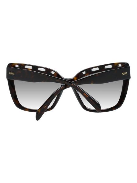 Очки солнцезащитные с градиентом Emilio Pucci коричневые
