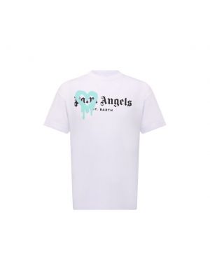 Хлопковая футболка Palm Angels, белая